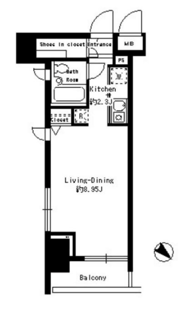 パークルージュ赤坂檜町 間取り画像