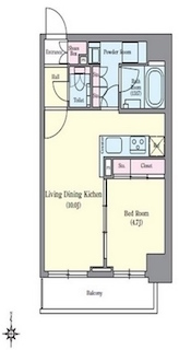 マニフィックコート広尾 間取り画像